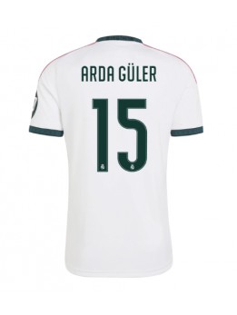 Moški Nogometna dresi replika Real Madrid Arda Guler #15 Domači 2026-27 Kratek rokav Moški Nogometna dresi replika Real Madrid Arda Guler #15 Domači 2026-27 Kratek rokav